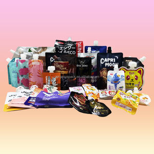 Sachet de jus liquide PET réutilisable personnalisé avec bec verseur pour boisson énergisante de qualité alimentaire emballage pour chewing-gum sushi lait - Product Image 6