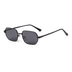 Gafas de <span class=keywords><strong>Sol</strong></span> STORY STY9659A Clásicas Retro Poligonales con Protección UV400, Unisex, Lentes Marrones Vintage, Montura Metálica Negra y Dorada - Product Image 3