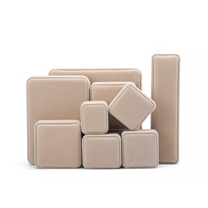 Custom Logo Red Velvet Wholesale Box Manufacturer <b>Rings</b> Earrings Pendant Jewelry Packaging Boxes Set - Product Image 2