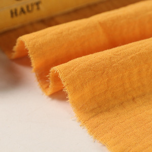 Nhà Máy Trực Tiếp 135G 100% Hữu Cơ Cotton Vrinkled Muslin Vải Đôi Gạc Mô Hình Crepe Cho Bé Trai Cô Gái Dệt Ăn Mặc Nhà Pajama - Product Image 3