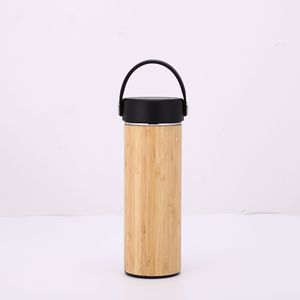 Infusor de té de acero inoxidable con aislamiento personalizado Frasco de madera Vaso de madera Termo B Vaso de madera Termo - Product Image 6