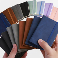 Mini A7 - Libreta de Notas Pequeña y Portátil con Bolsillo, Cuero PU Grueso Impermeable, 100 Hojas, Regalo