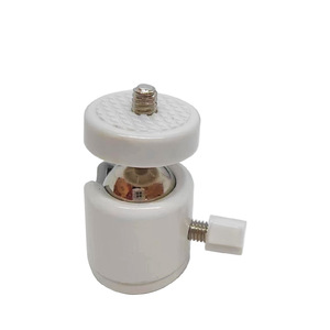 Mini support de caméra à cardan, rotation à 360 degrés, vis 1/4-20, dégagement rapide, adaptateur de trépied universel blanc - Product Image 3