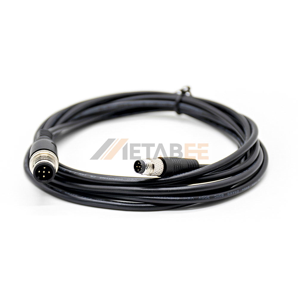 M12 5Pin Male to M8 6Pin Male