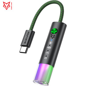 Sarafox G25 Virtual 7,1 Canal 360 ° <span class=keywords><strong>Tarjeta</strong></span> <span class=keywords><strong>de</strong></span> sonido <span class=keywords><strong>de</strong></span> juego <span class=keywords><strong>de</strong></span> <span class=keywords><strong>audio</strong></span> espacial 4 EQ Modos <span class=keywords><strong>de</strong></span> sonido Adaptador <span class=keywords><strong>para</strong></span> computadora portátil Ipad Redmagic Nubia - Product Image 5