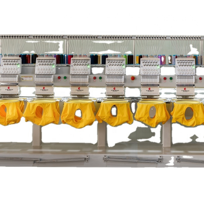 2022 новейшая промышленная цифровая вышивальная машина для одежды, компьютеризированная 9, 12, 15 игл, 8 головок, вышивальная машина для футболок