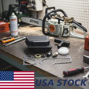 Set di Parti Motore Compatibili per Stihl MS360/036: Silenziatore, Guarnizione Cilindro, Guarnizione Carter, Guarnizione Olio, Filtro Carburante, Avviamento, Impugnatura, Puleggia - Product Image 3