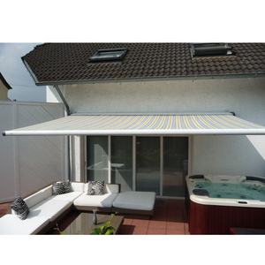 Sombrilla impermeable para exteriores resistente al viento, <span class=keywords><strong>brazo</strong></span> plegable de aluminio de alta resistencia para terraza, <span class=keywords><strong>toldo</strong></span> <span class=keywords><strong>retráctil</strong></span> personalizable para tienda - Product Image 4