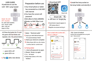 Ledeast WL-LC01 tuya cuộc sống thông minh <span class=keywords><strong>Wifi</strong></span> giữ đèn với điều khiển không dây hỗ trợ <span class=keywords><strong>E27</strong></span> Chủ Đề Bóng đèn ổ cắm cho chiếu sáng thông minh - Product Image 2