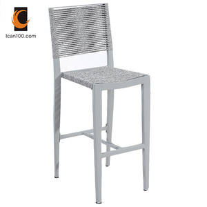 Anti-vieillissement Extérieur <span class=keywords><strong>Bistrot</strong></span> Vintage Petit Déjeuner En Aluminium Corde Comptoir Tabourets de <span class=keywords><strong>Bar</strong></span> - Product Image 1