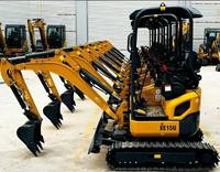 Excavator Mini Kompak Lebar Minimum 990mm untuk Pekerjaan Lanskap dan Pipa XE15U