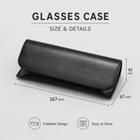 Étui à lunettes de soleil tendance, étuis à lunettes en cuir, sacs à lunettes, étui à lunettes de soleil, étui à lunettes, boîte d'emballage, ensemble d'étuis