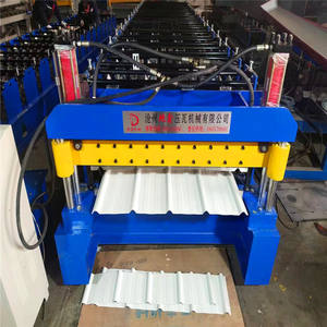 เครื่องรีด<span class=keywords><strong>วัสดุ</strong></span>ก่อสร้าง, สายการผลิตแบบรีดขึ้นรูปสองชั้น, อุปกรณ์การผลิตแบบสองชั้น, เครื่องตัด<span class=keywords><strong>กระเบื้อง</strong></span> - Product Image 3