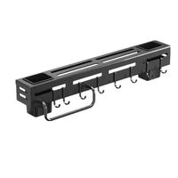 Usine directe organisateur de stockage mural couteau de cuisine cuillère porte-ustensiles support avec porte-serviettes