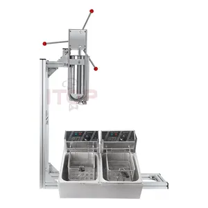 Spanish Automatic Churros Machine / Churros Making Machine And Deep Fryer Churros Making Machine