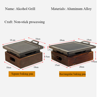 Barbecue Portable sans fumée gril coréen japonais Barbecue gril charbon de bois barbecue four poêle à alcool ménage antiadhésif outils de cuisson