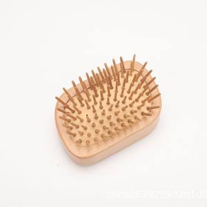 Petite <span class=keywords><strong>brosse</strong></span> à <span class=keywords><strong>cheveux</strong></span>, peigne ionique à <span class=keywords><strong>cheveux</strong></span> longs avec manche en bois Vente directe d'usine <span class=keywords><strong>Amazon</strong></span> pour usage domestique et massage pour enfants femmes épais et <span class=keywords><strong>bouclés</strong></span> - Product Image 1