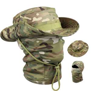 หมวกบักเก็ต หมวกกันแดด หมวกสกี หมวกพรางลายทหาร หมวกตกปลา หมวกบาลาคลาวา ผ้าแคนวาส ปรับขนาดได้ ขายส่ง - Product Image 1