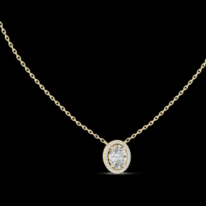 Collar con Colgante de Diamante Cultivado en Laboratorio en Oro Rosa, Cadena de Eslabones Chapada en Oro, Joyería de Lujo Lista para Fiestas - Product Image 5