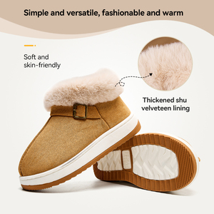 Pantofole da <span class=keywords><strong>Casa</strong></span> <span class=keywords><strong>per</strong></span> <span class=keywords><strong>Uomo</strong></span> e Donna, <span class=keywords><strong>Ciabatte</strong></span> Morbide con Fodera in Pelliccia Sintetica, Scarpe da Interno ed Esterno con Suola Antiscivolo - Product Image 3