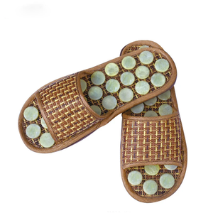Jade Pierre Massage Pantoufles Réflexologie Des Pieds <span class=keywords><strong>Acupression</strong></span> Sandales Chaussures pour Pied Acupoint Activation Réflexologie Soins Des Pieds - Product Image 1