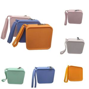 Luxury Kawaii Silicone Square Earphone Pouch Unique <b>Cute</b> Mini Cosmetic Bag Zipper Customizable for Kids <b>Wallets</b> Cardholder - Product Image 3
