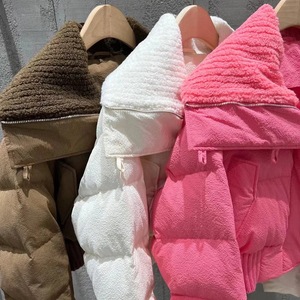 <span class=keywords><strong>Piumino</strong></span> da donna con colletto corto in lana bomber <span class=keywords><strong>trench</strong></span> invernale - Product Image 6
