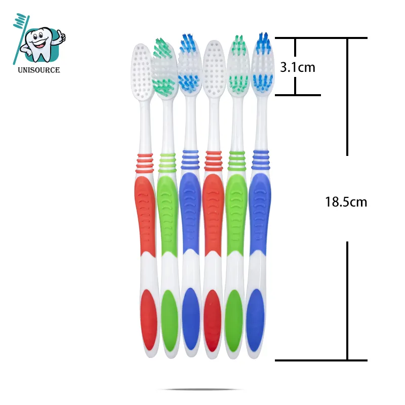 Manufacturer Supplier Hotel Toothbrush Customized Oem Big Head Manual Adult Toothbrush With Soft Wave Bristles