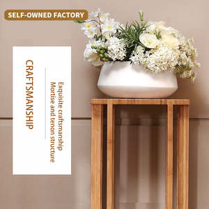 Soporte de Bambú Sólido Estilo Chino para Plantas de Interior, Decoración de Año Nuevo, Estante de Almacenamiento para Macetas, Tamaño Personalizado - Product Image 4