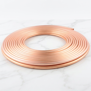 ท่อทองแดงแบบแพนเค้กคอยล์ ขนาด 1/2''-5/8''  ท่ออ่อนแบบไม่ผสมโลหะ สำหรับเครื่องปรับอากาศ  สามารถดัด ตัด เชื่อมได้ - Product Image 1