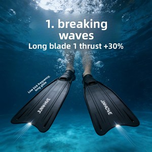 <span class=keywords><strong>Aletas</strong></span> de Buceo de Alta Gama JUNHAIINS para Hombre y Mujer, Material PPTPR, Cómodas y Ligeras, Fabricadas en Guangzhou, Directo de Fábrica - Product Image 4