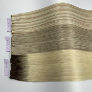 ผมแท้รัสเซีย Ruili แบบ Double Drawn หนึ่งชิ้นต่อหนึ่งหัว น้ำหนัก 50 กรัม เกรด 12A Remy  แบบใหม่ถักด้วยมือ  เนื้อผมนุ่มสลวยตรงแบบ Silky Straight สำหรับต่อผม - Product Image 1