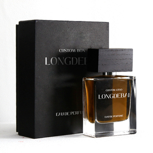 Botella de Perfume Cuadrada de Vidrio Transparente Mate Personalizada de Lujo con Tapa de Madera 30ml/50ml/100ml Opción de Grabado - Product Image 6