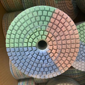 Diametro 100mm marmo marmo flessibile 3 colori umido resina diamante legame abrasivo tamponi di lucidatura utilizzati per macchina smerigliatrice angolare - Product Image 2