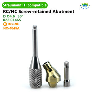 Straumann OEM ODM Multi Unit Butée coudée Titane Ensemble complet 17 ° 30 ° Piliers pour prothèse d'implant dentaire en stock 24H Navire - Product Image 5