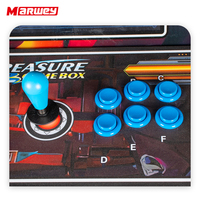 Marwey Machine d'arcade portable d'intérieur à monnayeur, écran 19 pouces, mini borne de jeu vidéo de table