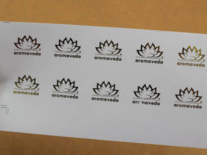 Rollo de impresión personalizado, autoadhesivo de papel de lámina de oro rosa, etiquetas adhesivas para botella de niebla corporal, promoción OEM/ODM - Product Image 5