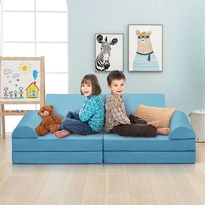 Canapé modulaire en mousse souple YOBO Factory, 8 pièces, emballé sous vide, pour enfants, pour la créativité et les jeux dans la chambre des enfants - Product Image 5