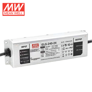 민웰 ELG-240 시리즈 240W 정전류 및 정전압 LED 드라이버 24V/36V/42V/48V/54V IP67/IP65 내장 PFC AC-<span class=keywords><strong>DC</strong></span> - Product Image 5