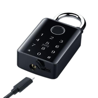 Cadenas intelligent étanche Tuya App en alliage de zinc, antivol électronique avec reconnaissance d'empreintes digitales pour porte, bagages et valises