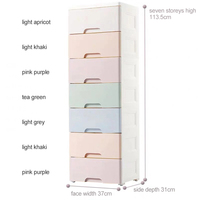 Boîtes de rangement plastique style européen, tiroirs, conteneurs de haute qualité pour vêtements, 1 pièce