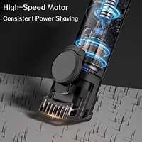Kit de toilettage professionnel rechargeable 5-en-1 pour homme, en acier inoxydable, pour usage domestique, tondeuse électrique pour barbe, poils du corps et nez