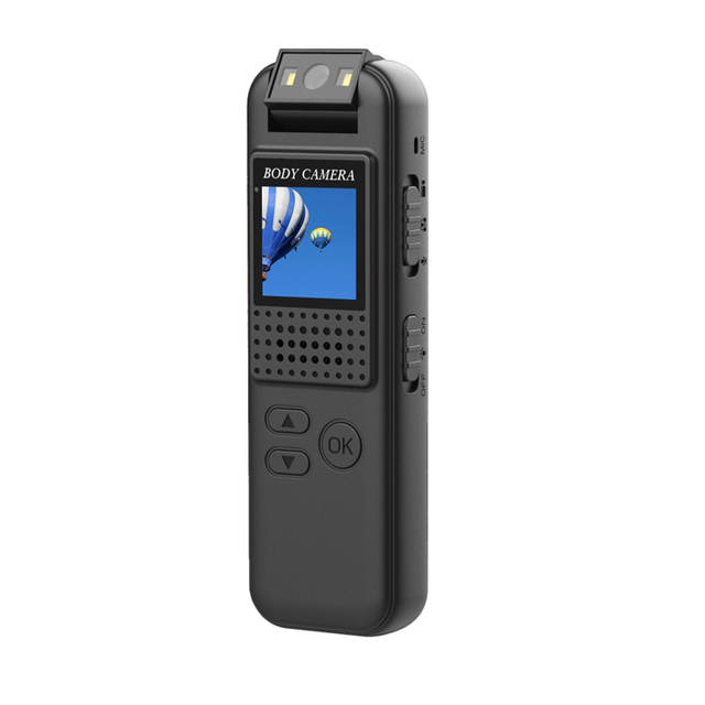 Audio Video Recording Cycling/Meeting Portable Sports Dv Small Camcorder Back Clip Body Worn Mini Camera with 0.85 Inch Display