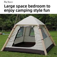Tente gonflable automatique quatre saisons pour camping extérieur, pique-nique multi-personnes, conduite autonome, 230*230*170cm, une chambre, imperméable