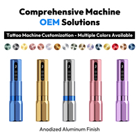 Professionele draadloze roterende tattoo pen met CNC-fabriekstechnologie, op maat gemaakte tattoo machine pen met snelle oplaadtijd voor body art.