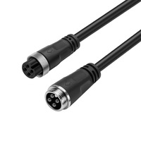 Kabel Steker Penerbangan GX16 M16, Kabel Daya Konektor Bundar Tahan Air IP67 2 hingga 10 Pin untuk Otomotif, Peralatan Industri