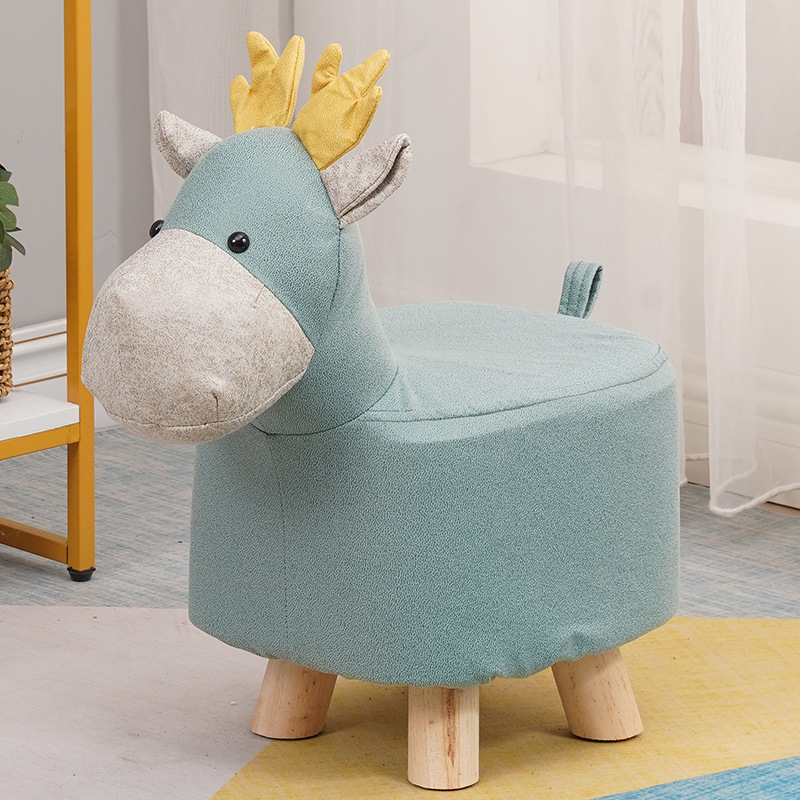 Blue Deer-faux leather