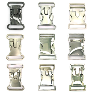 Proveedor al por mayor Hebilla de Liberación lateral de <span class=keywords><strong>metal</strong></span> de 20mm y 25mm Hebilla de inserción de bolsa de <span class=keywords><strong>metal</strong></span> Hebilla de liberación rápida - Product Image 1