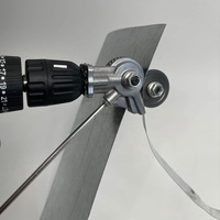 Outil Cisailles à Tôle Électrique de Qualité Industrielle pour Couper Tôle de Fer et Plaque Métallique, Adaptateur Cisailles pour Perceuse