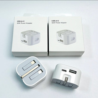 Cargador de pared PD de 35W con enchufe británico para iPhone, cargador de pared con doble USB tipo C, cargador para iPhone, Samsung, Huawei